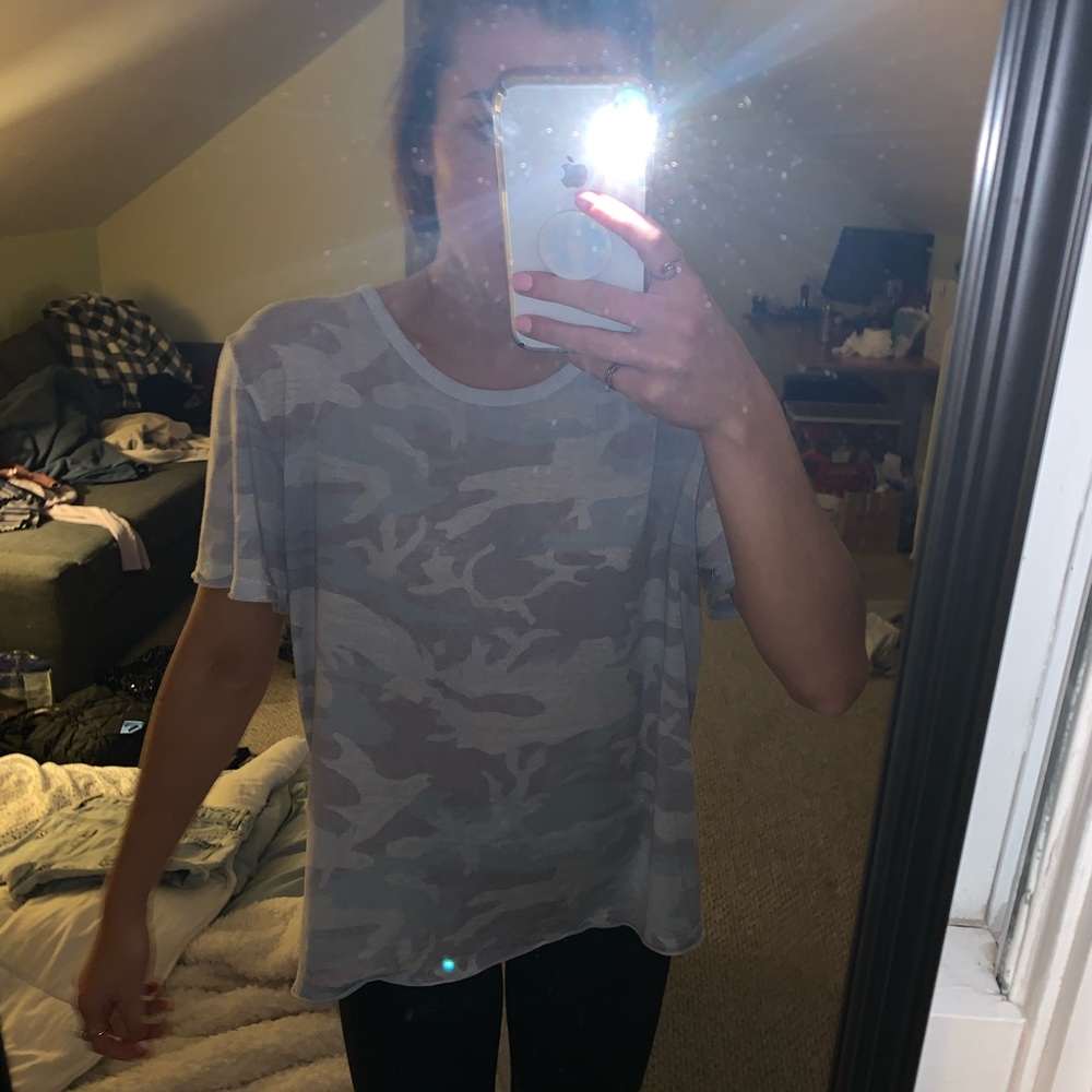 Free people camo tee